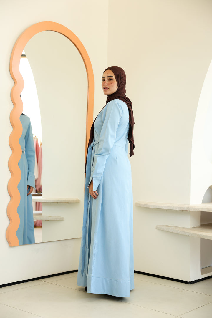 Cross Denim Dress