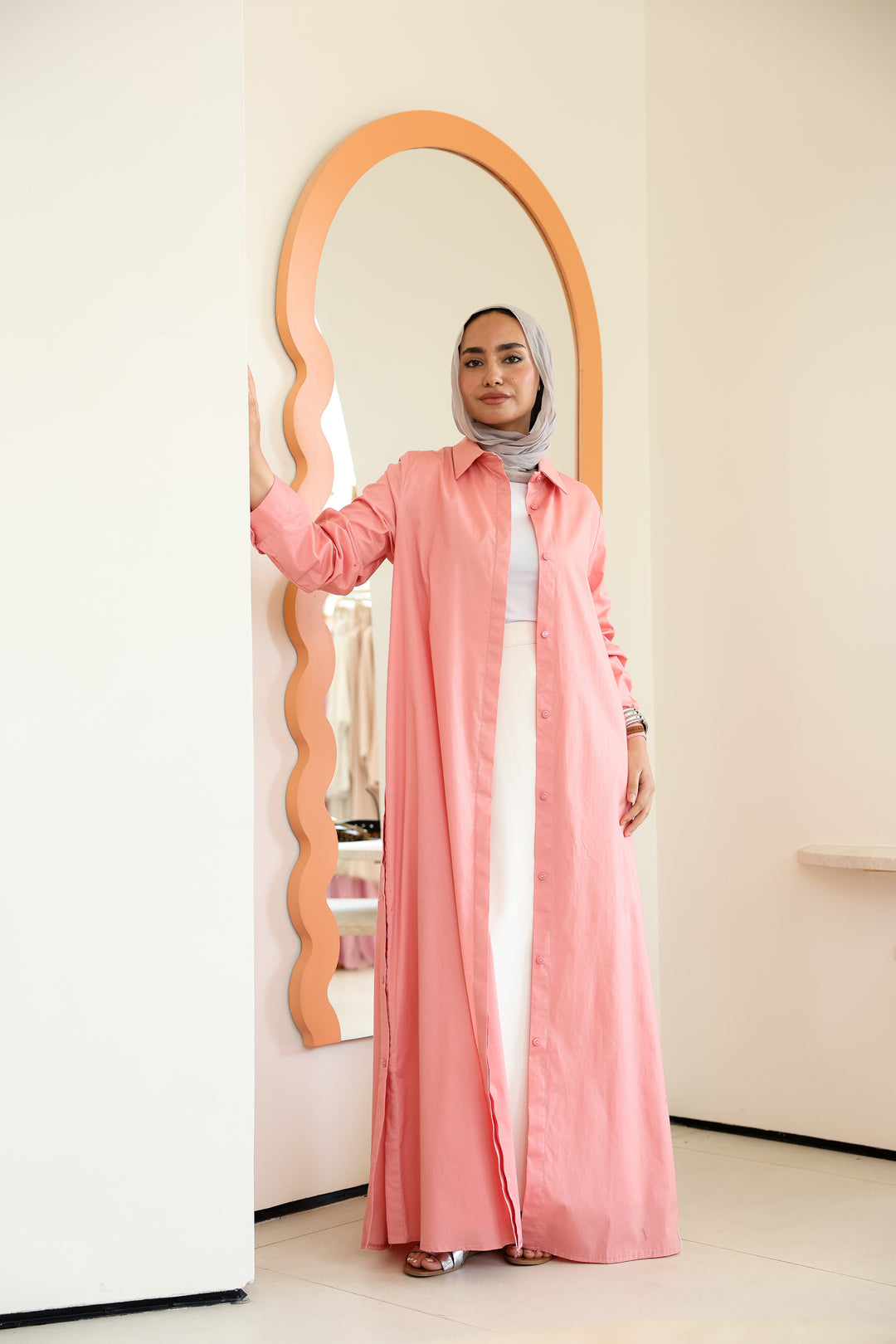 Double Side Buttons Dress