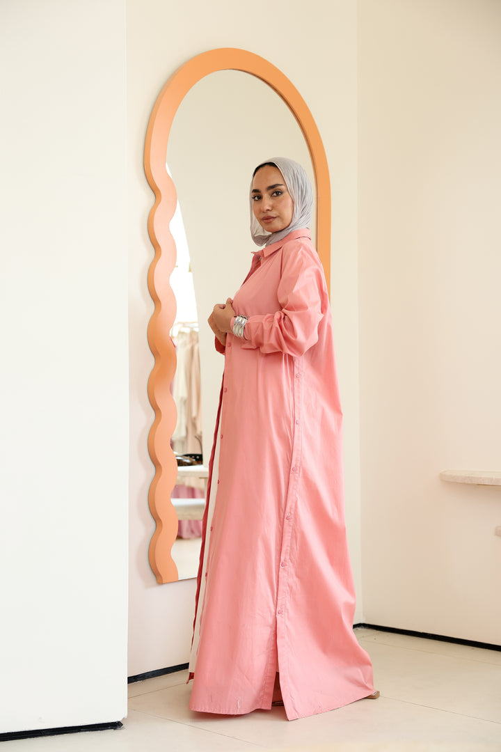 Double Side Buttons Dress