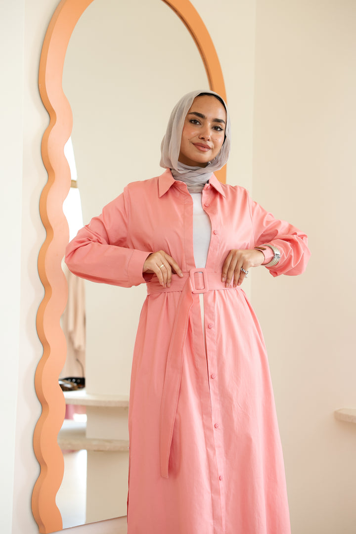 Double Side Buttons Dress