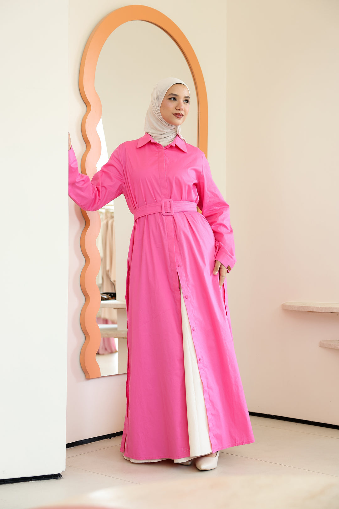 Double Side Buttons Dress