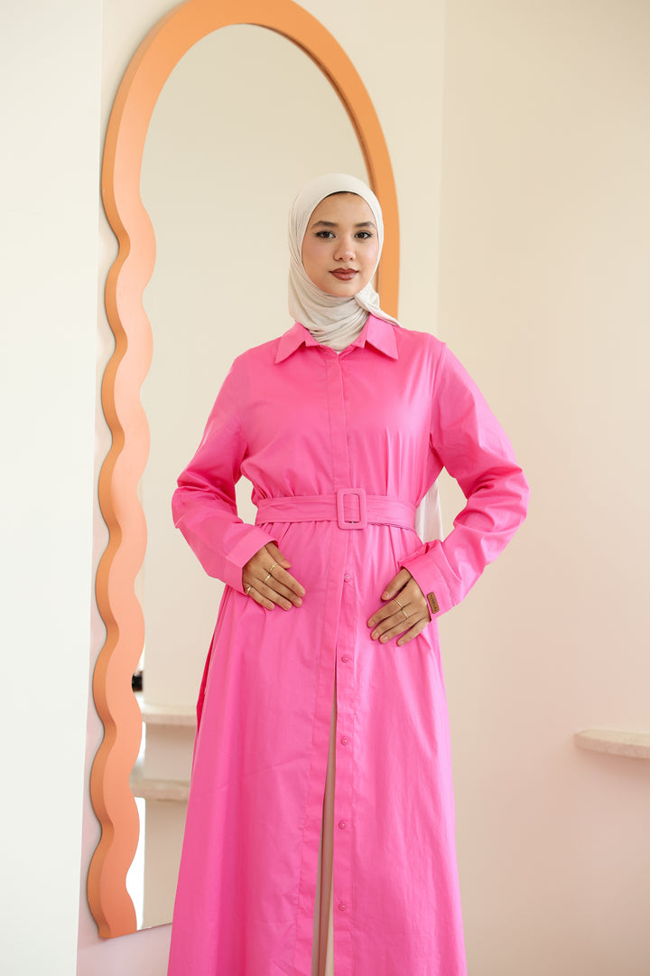 Double Side Buttons Dress