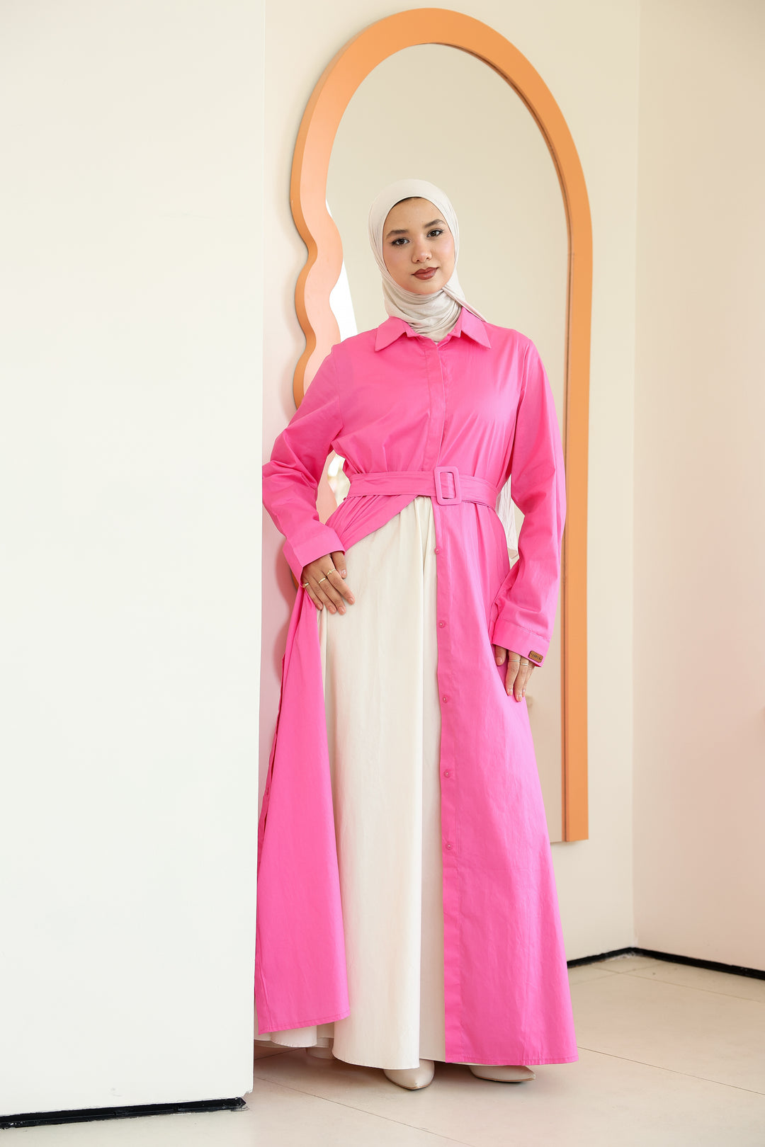 Double Side Buttons Dress