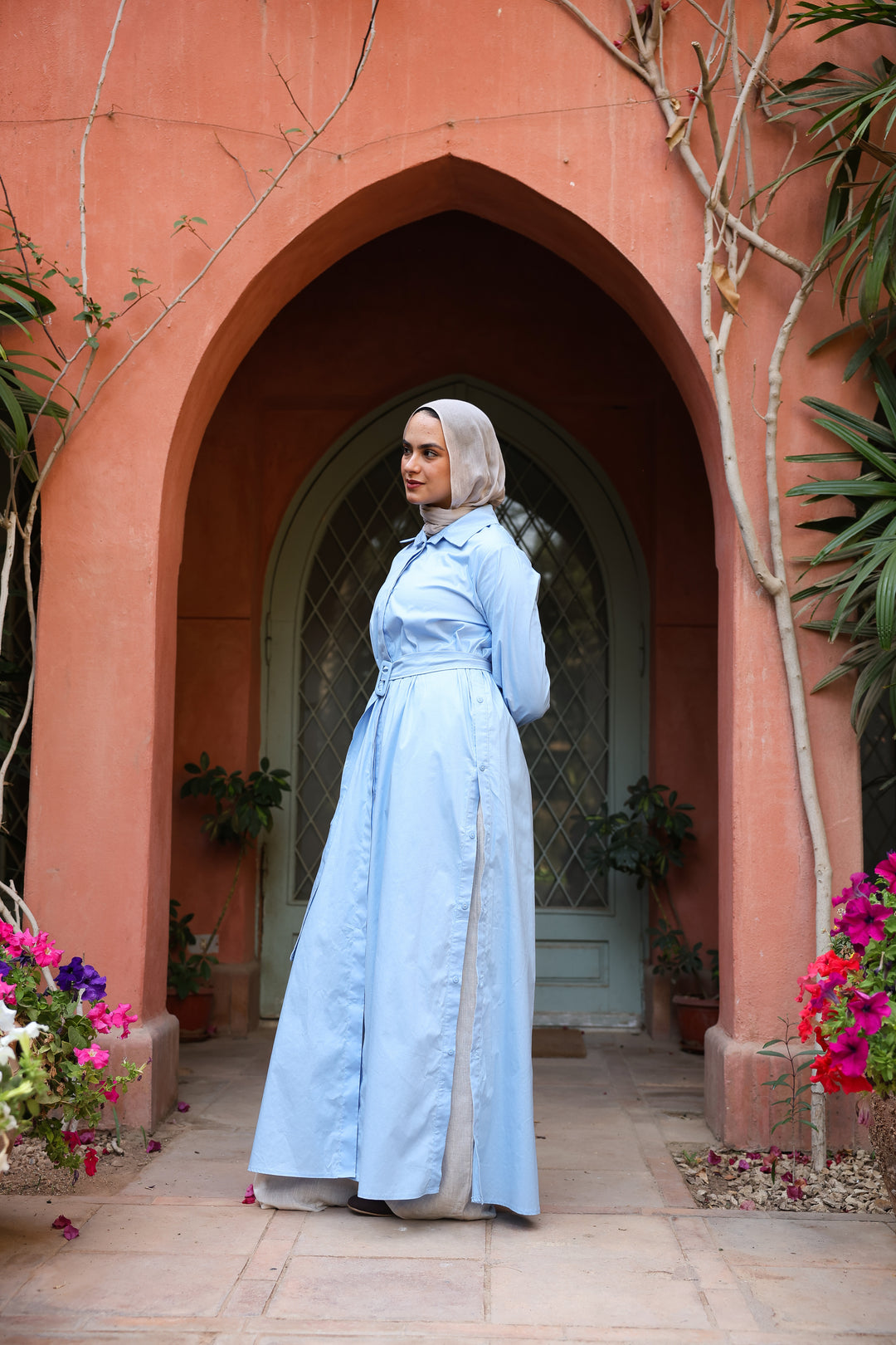Double Side Buttons Dress