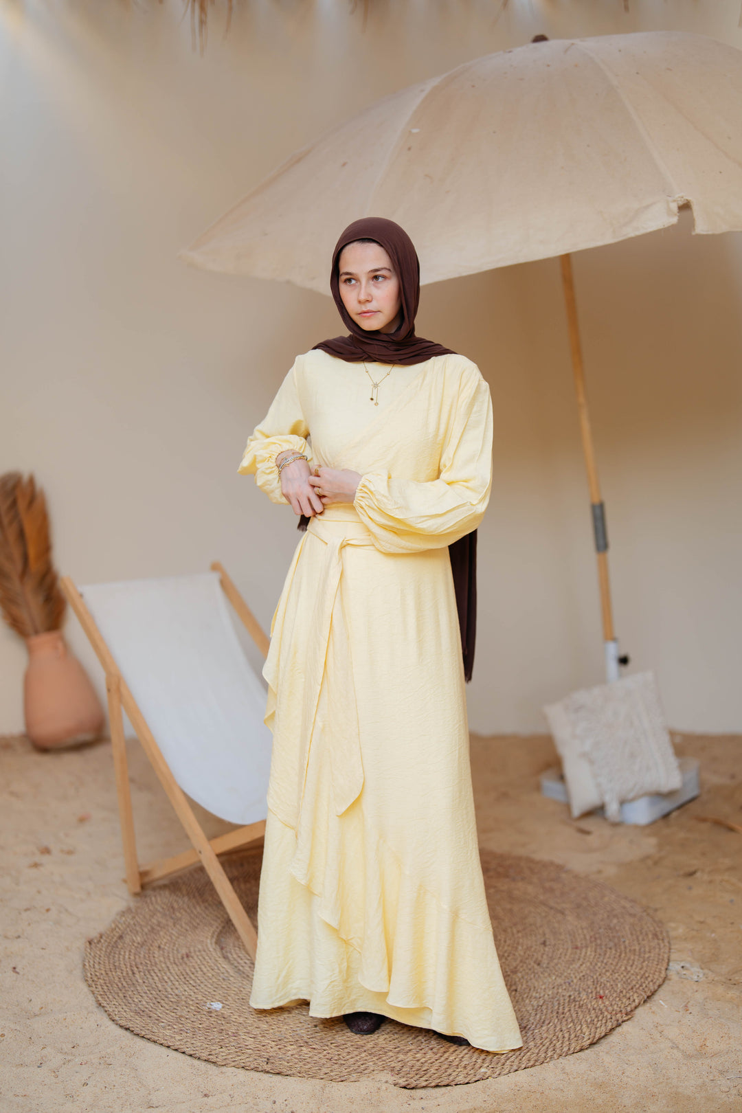 Side Ruffles Dress