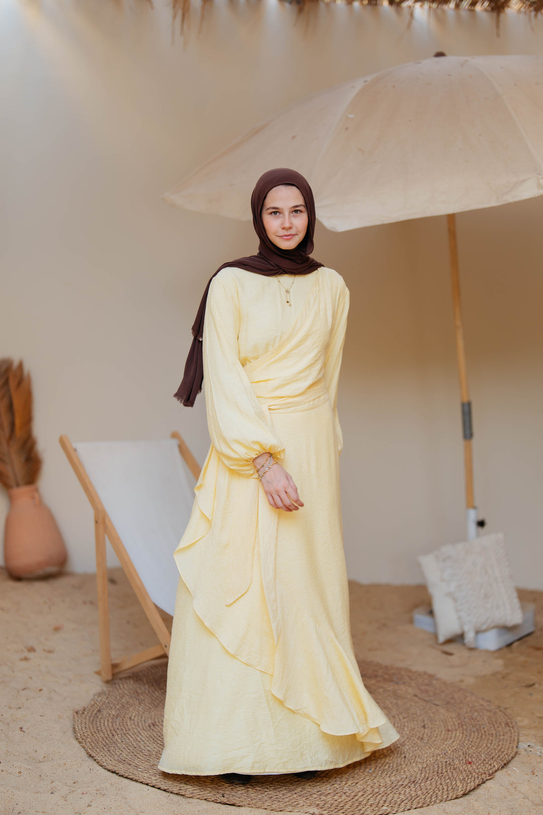 Side Ruffles Dress