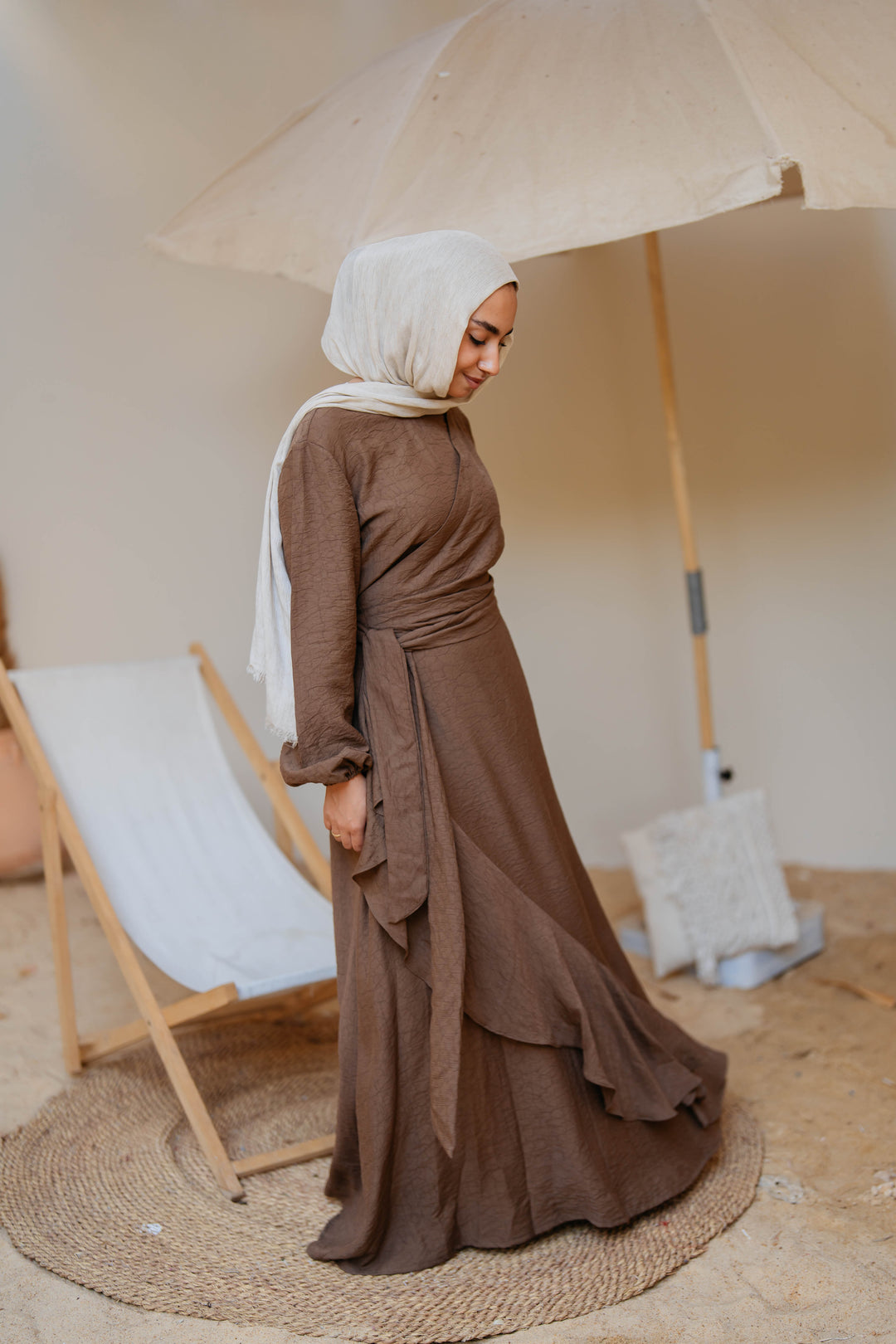 Side Ruffles Dress