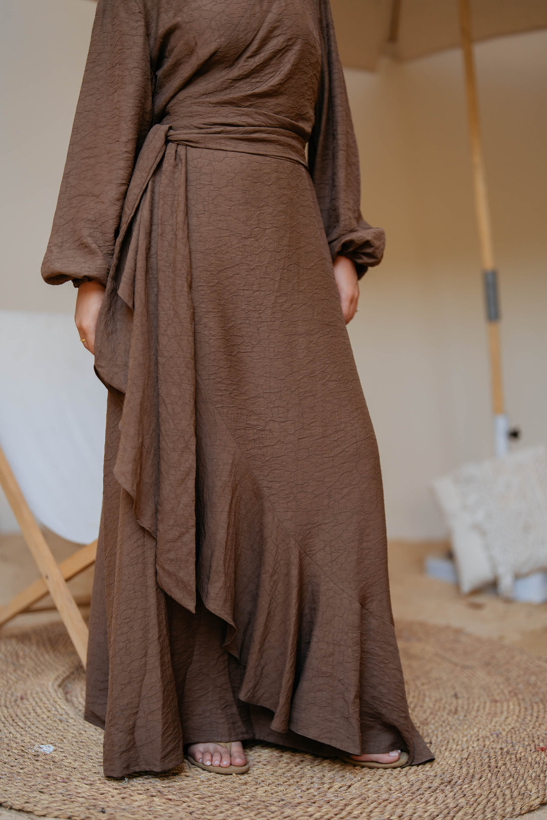 Side Ruffles Dress