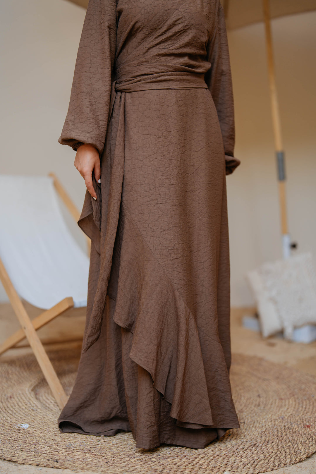 Side Ruffles Dress