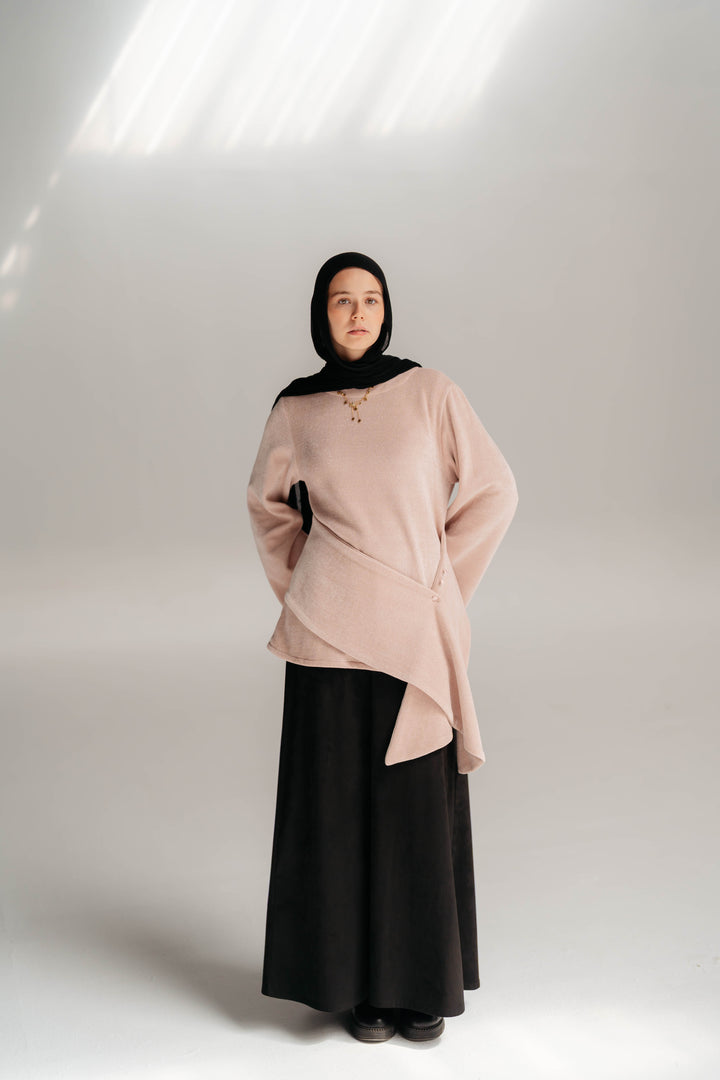 Warm brooch blouse