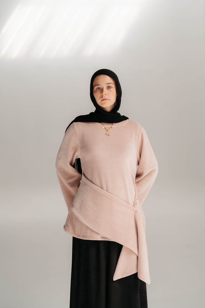 Warm brooch blouse