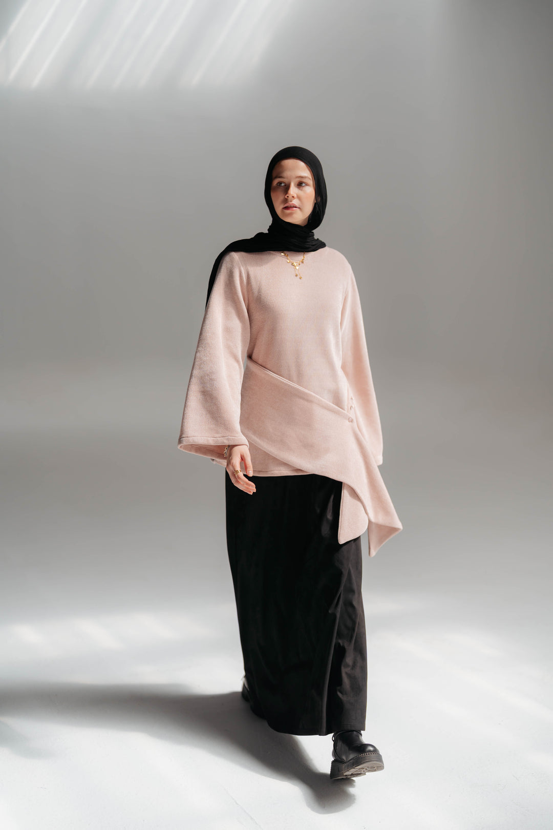 Warm brooch blouse