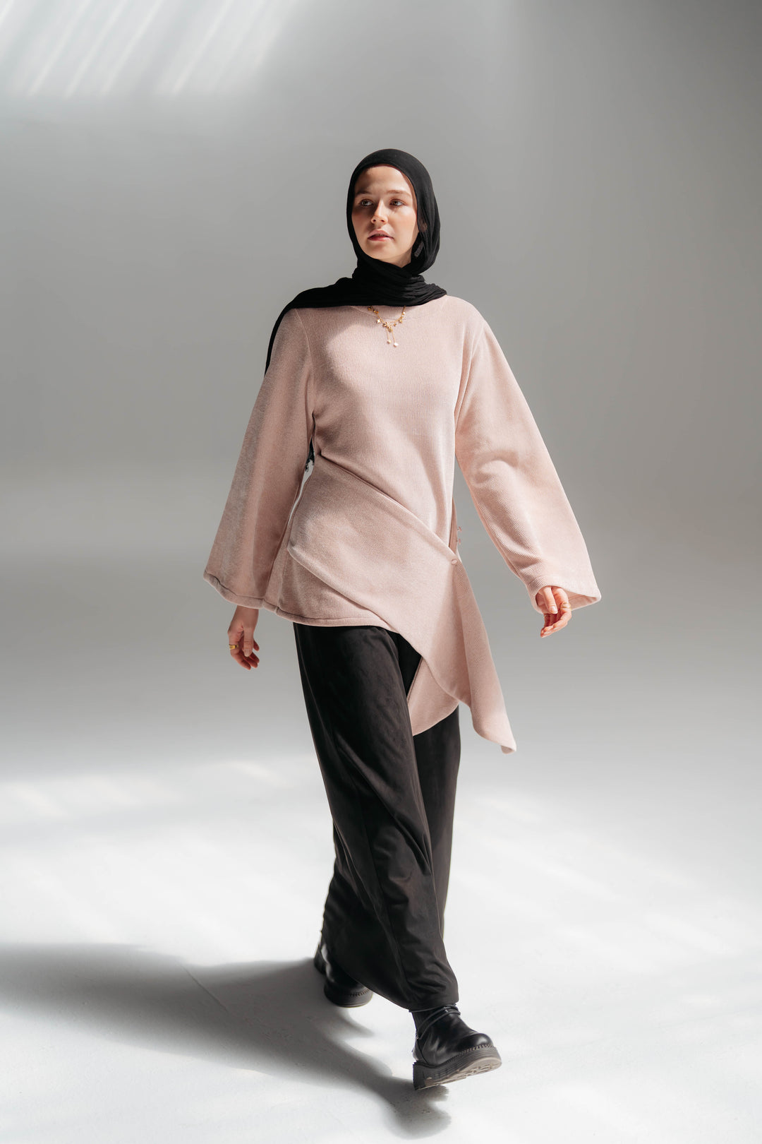 Warm brooch blouse