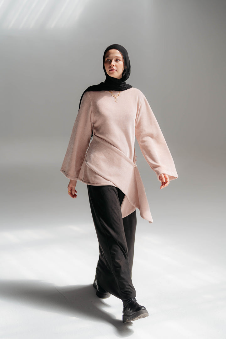 Warm brooch blouse