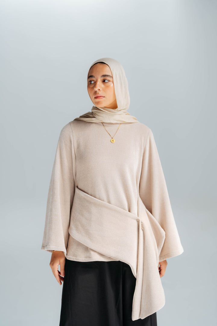 Warm brooch blouse
