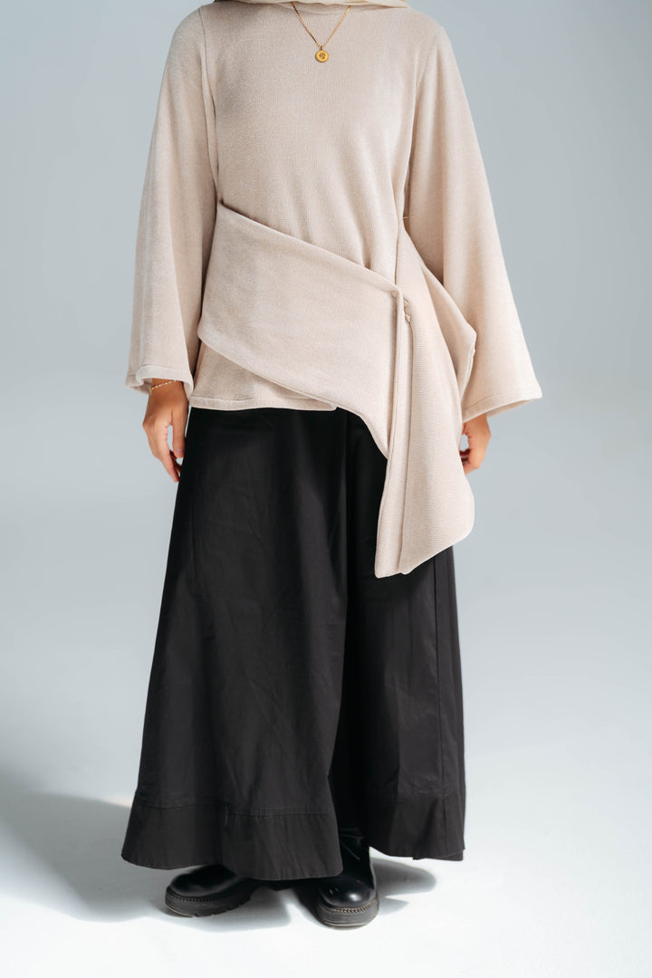 Warm brooch blouse