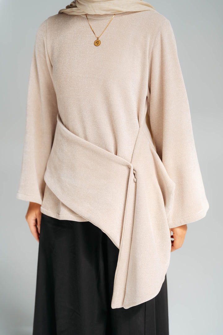 Warm brooch blouse