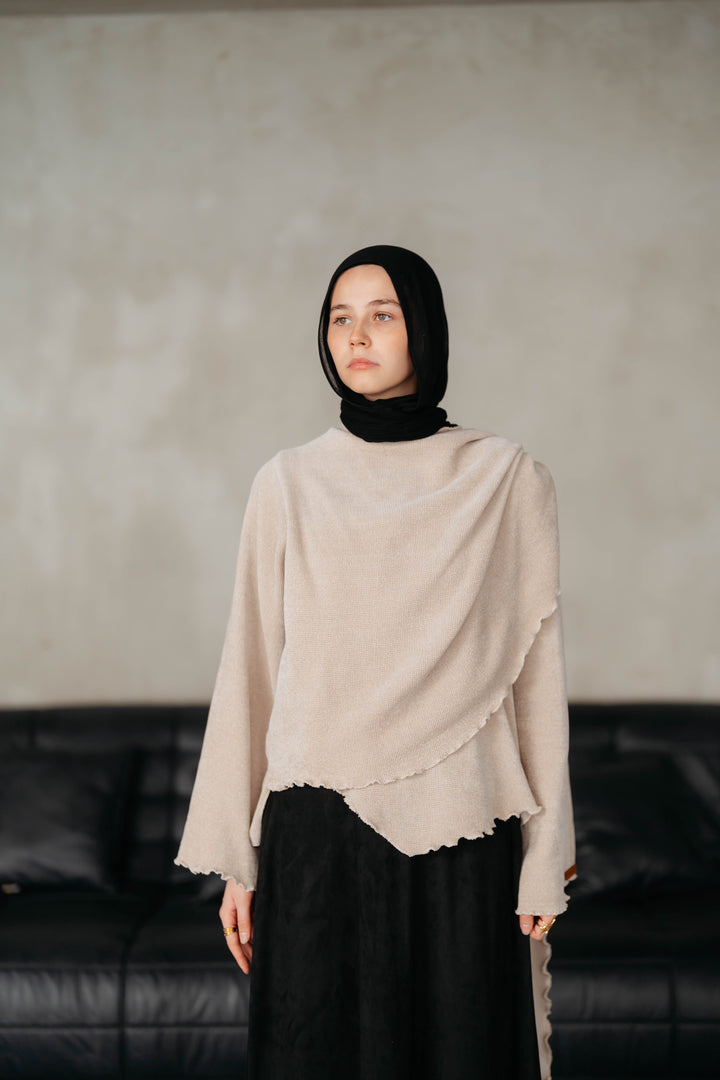 Ayaz wrap blouse