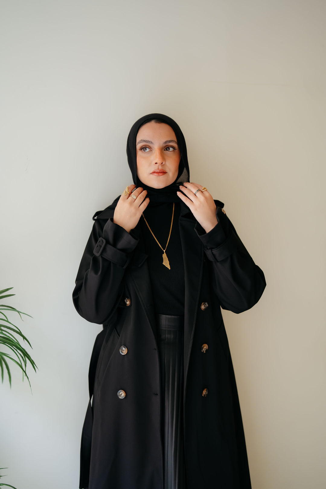 6 Buttons Trench Coat