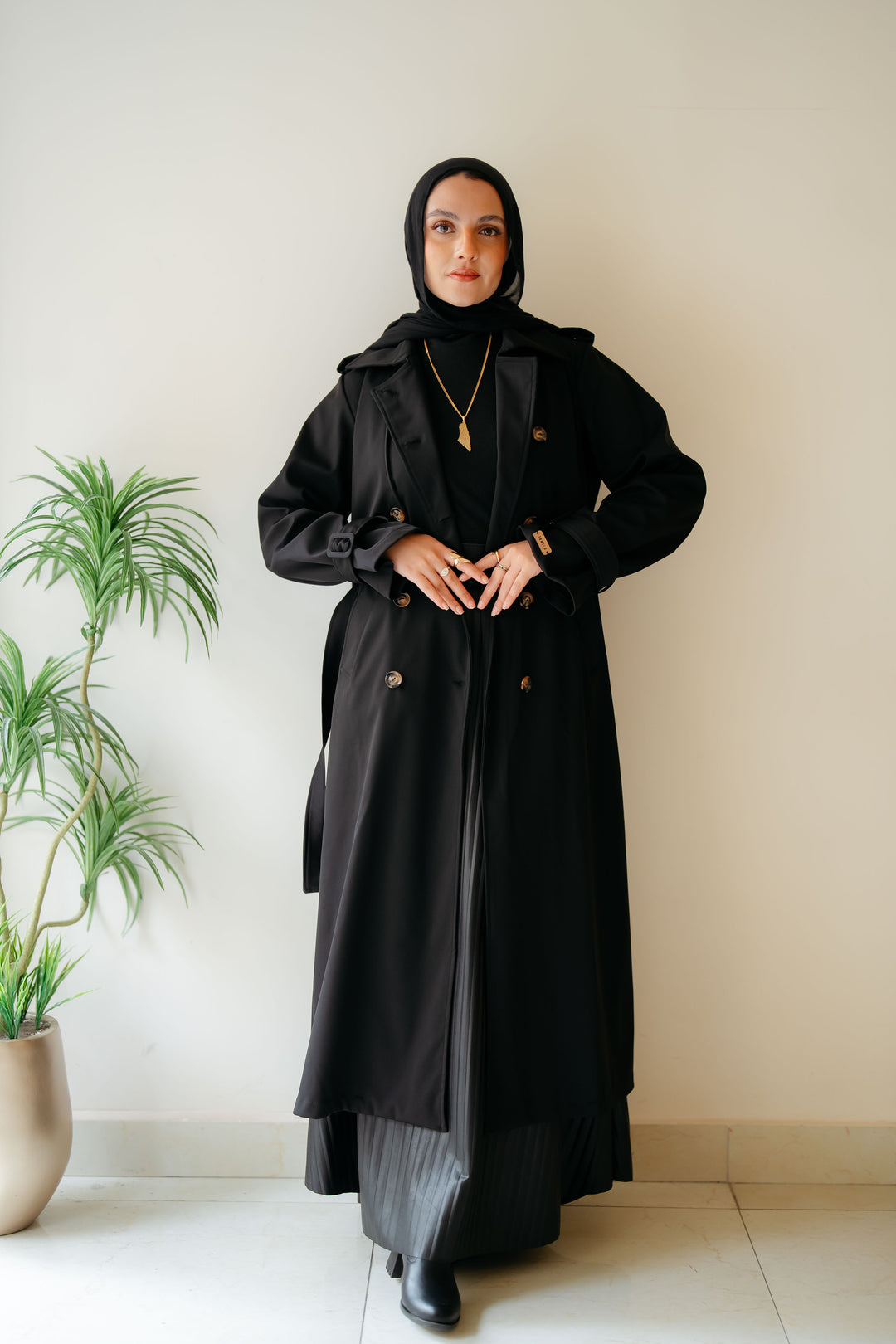 6 Buttons Trench Coat