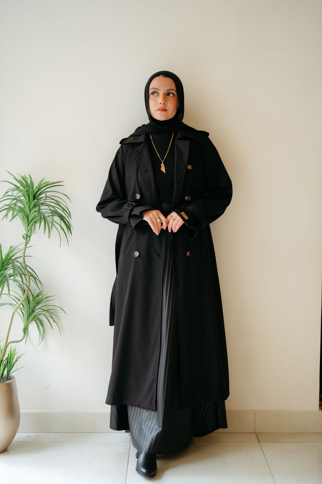 6 Buttons Trench Coat