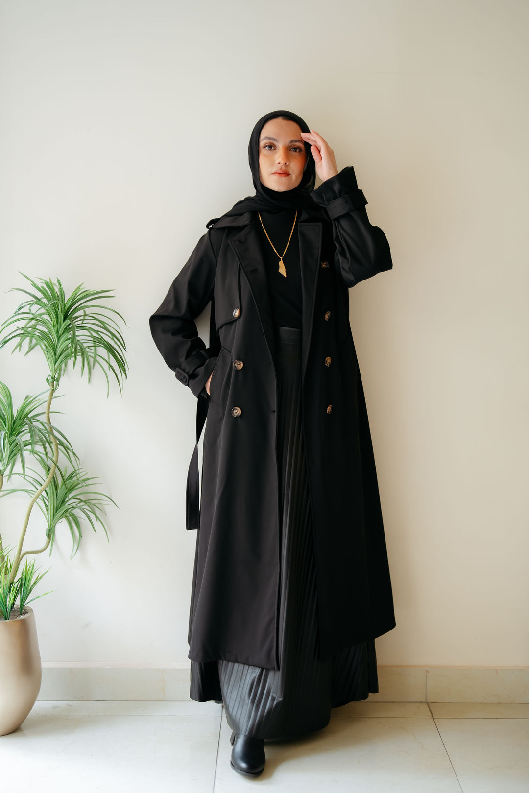 6 Buttons Trench Coat