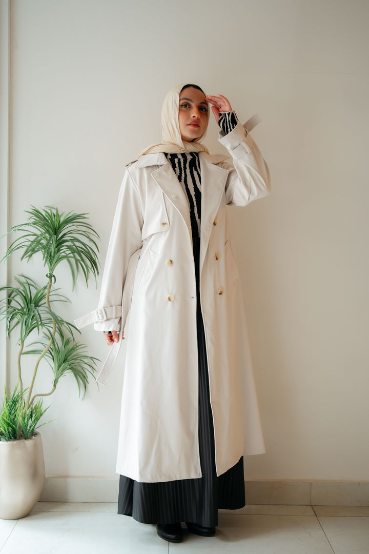 6 Buttons Trench Coat