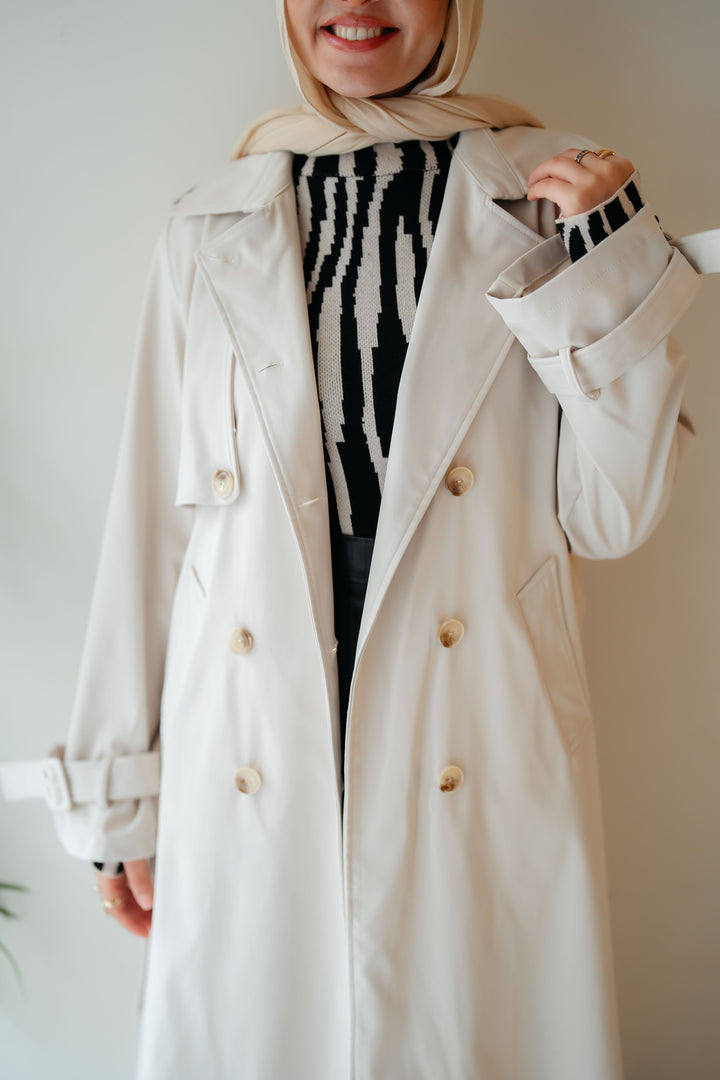 6 Buttons Trench Coat