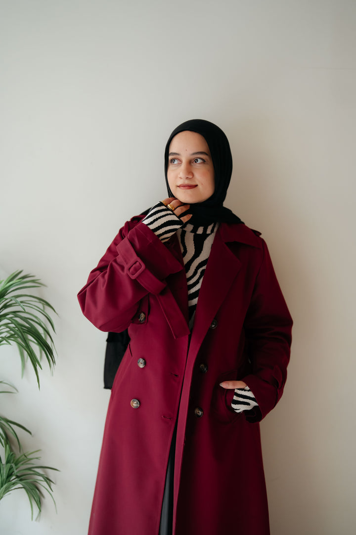 6 Buttons Trench Coat