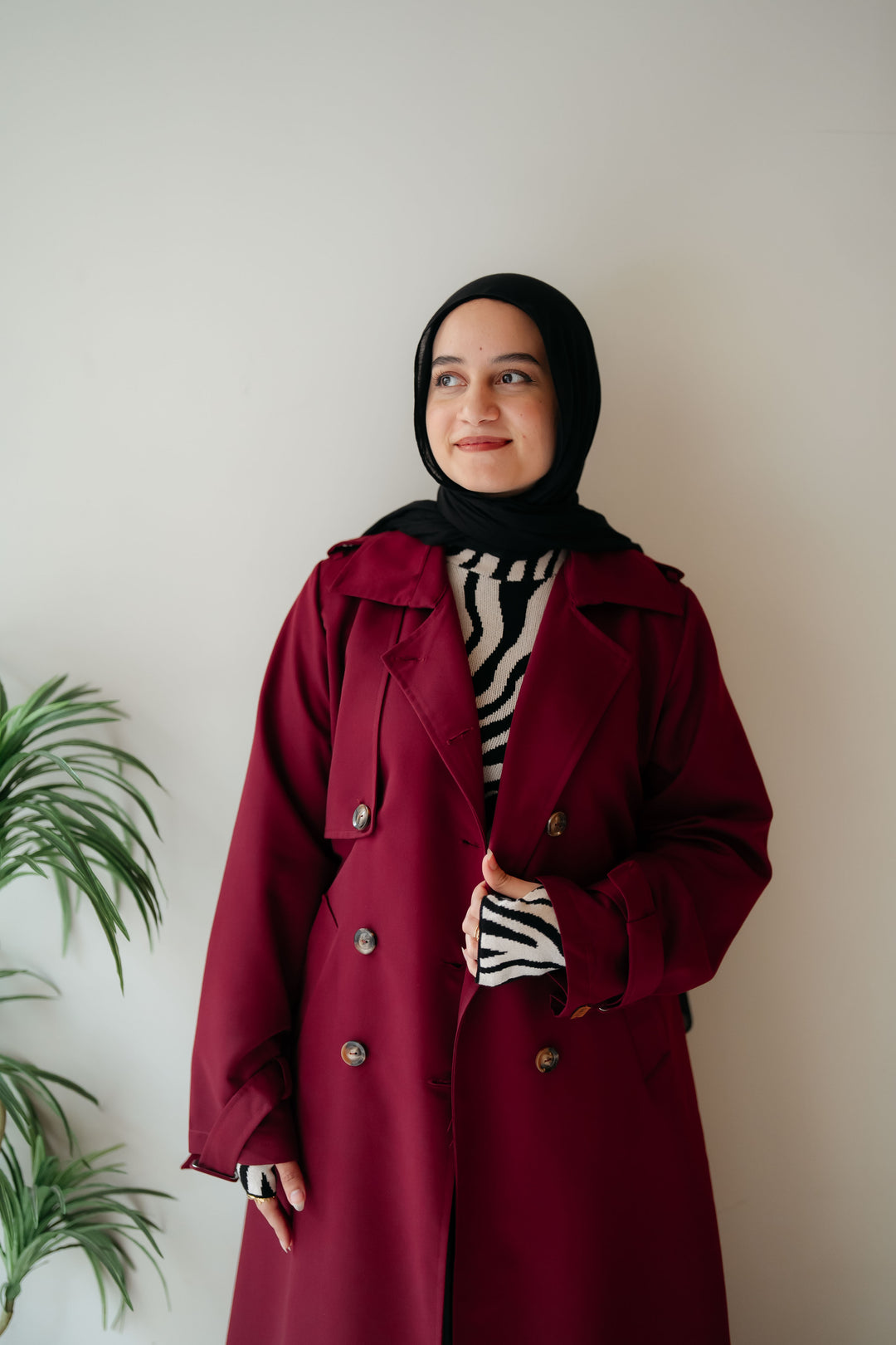 6 Buttons Trench Coat