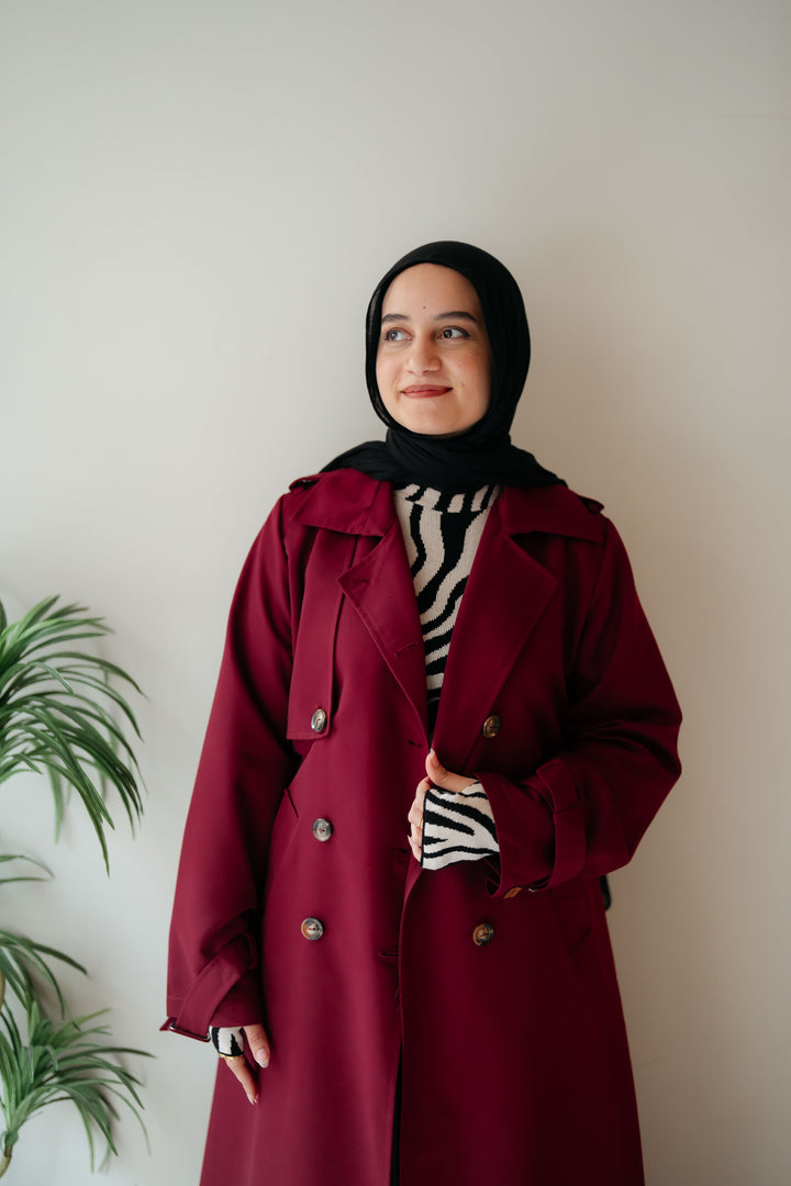 6 Buttons Trench Coat