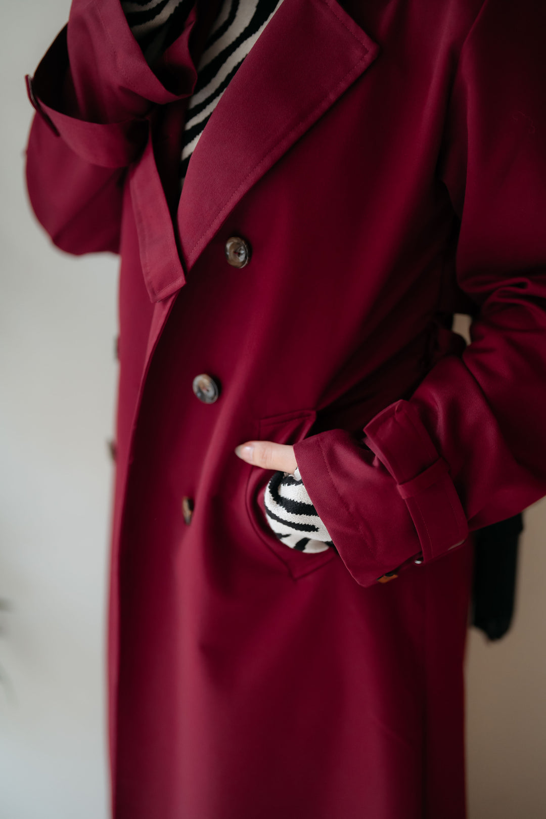 6 Buttons Trench Coat