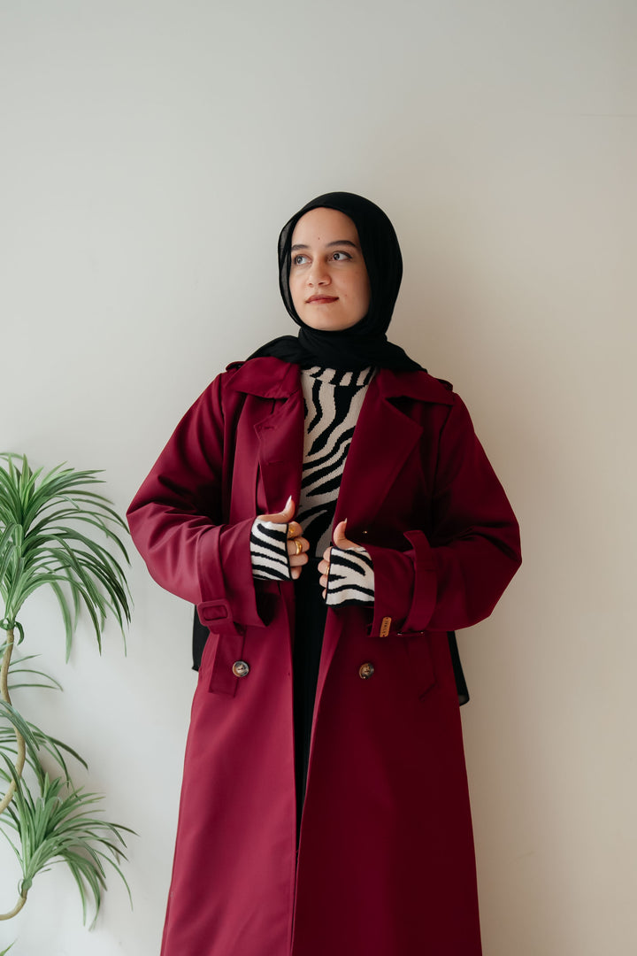 6 Buttons Trench Coat