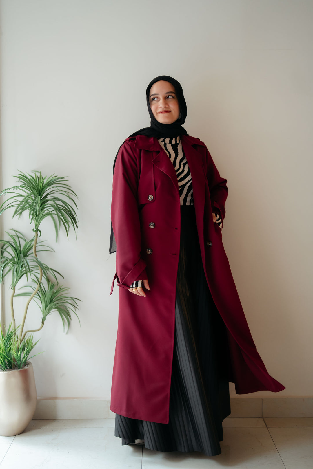 6 Buttons Trench Coat