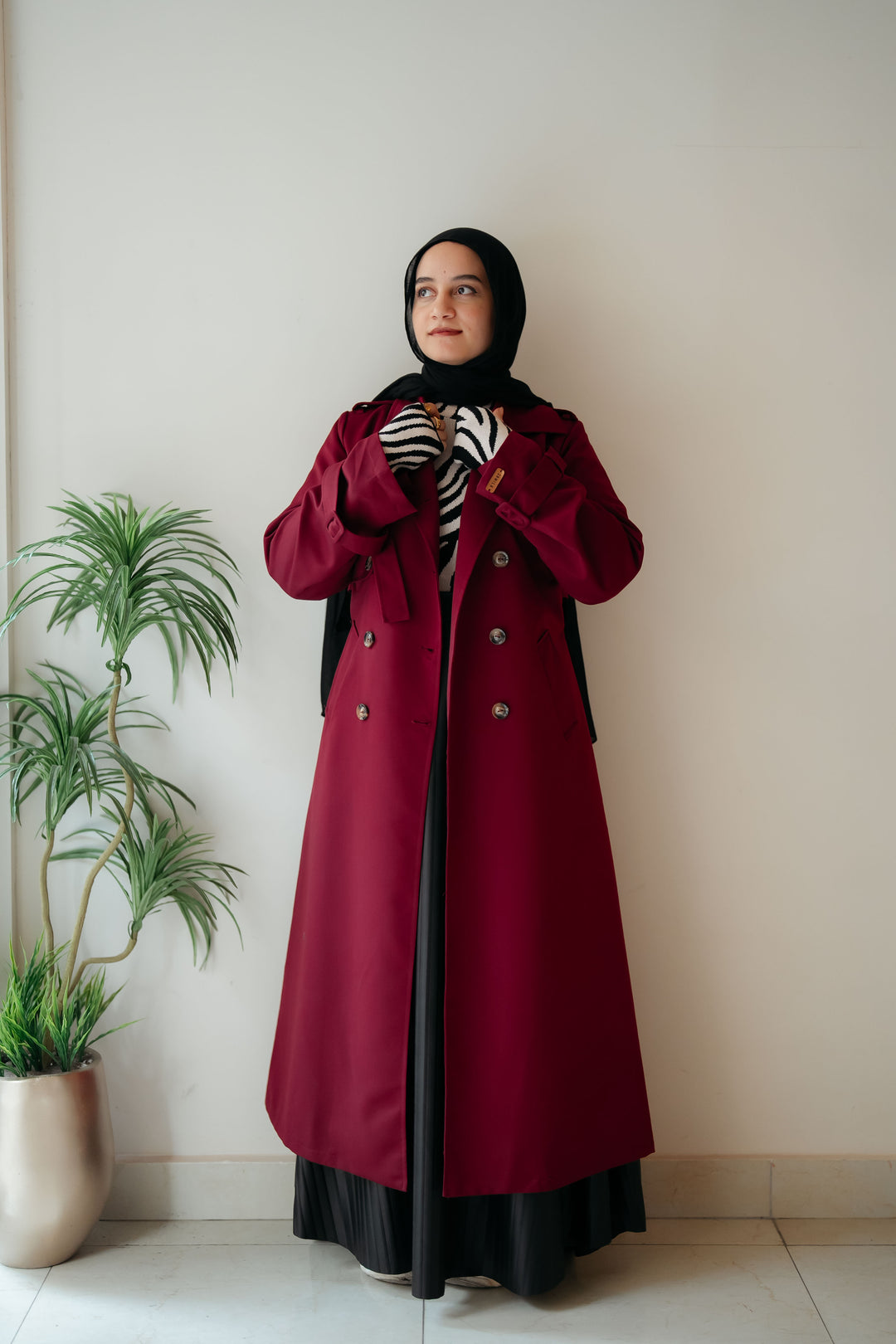 6 Buttons Trench Coat