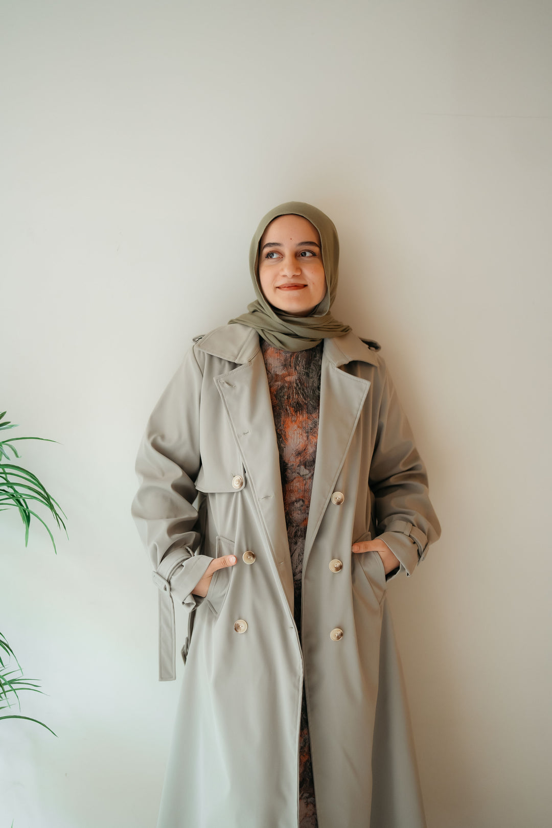 6 Buttons Trench Coat