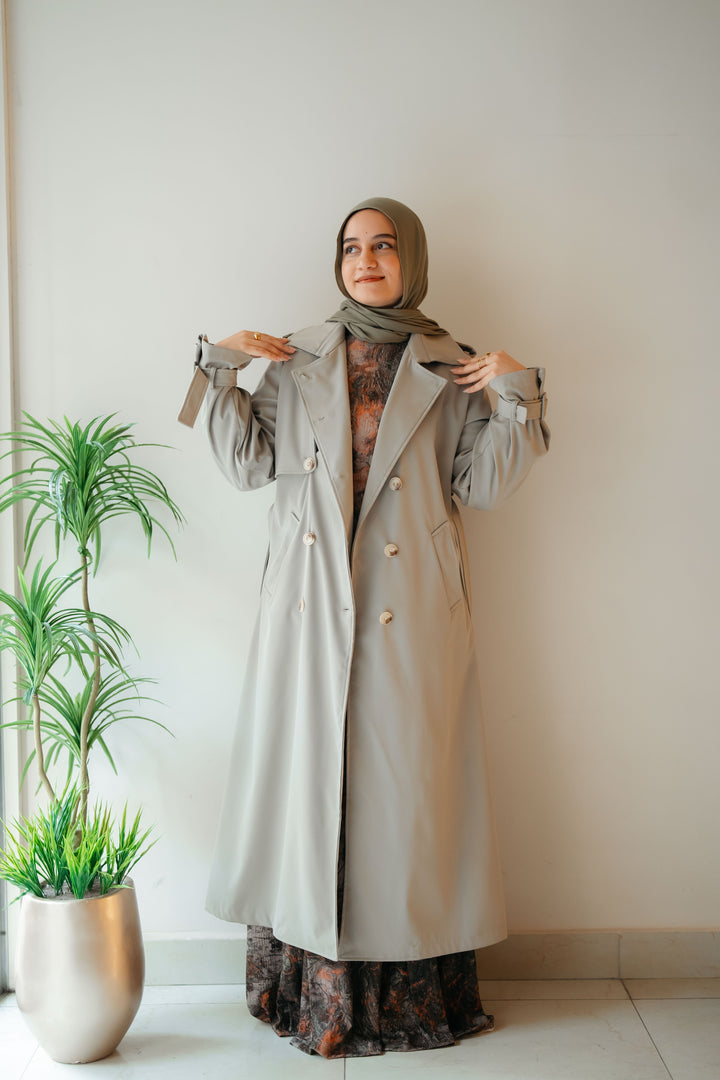 6 Buttons Trench Coat