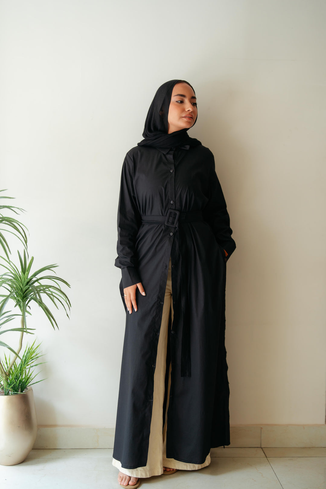 Double Side Buttons Dress