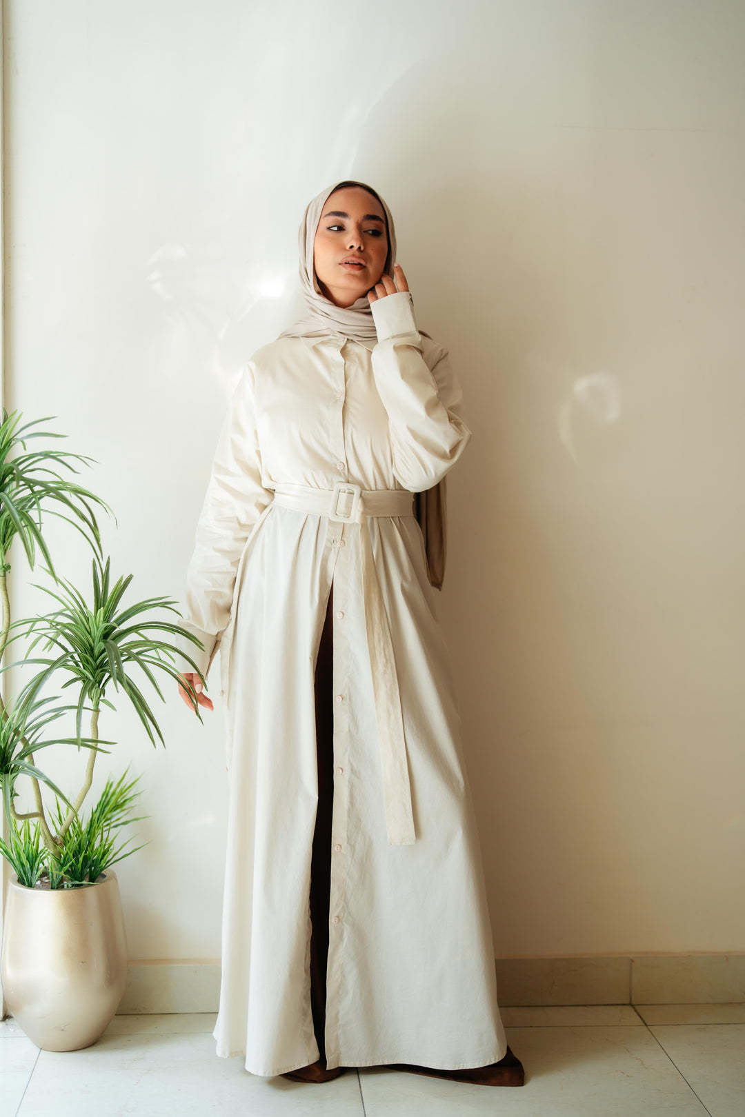 Double Side Buttons Dress
