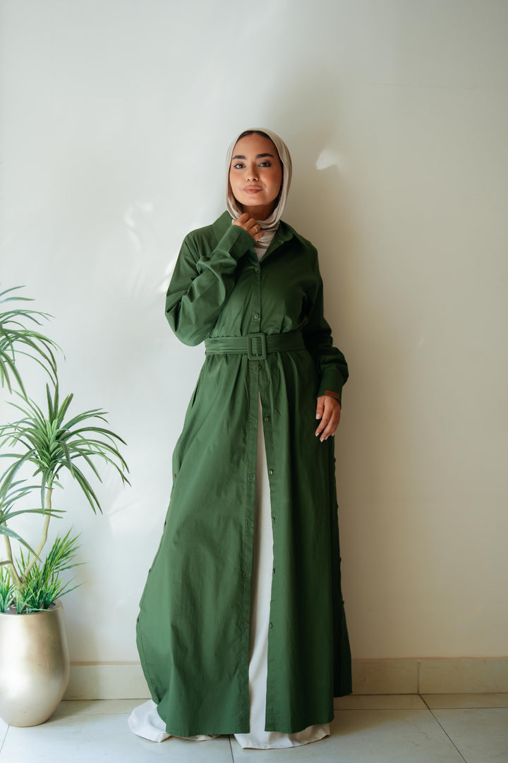 Double Side Buttons Dress
