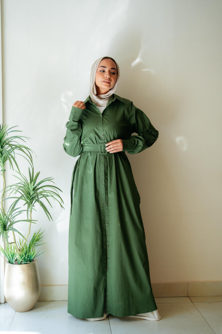 Double Side Buttons Dress