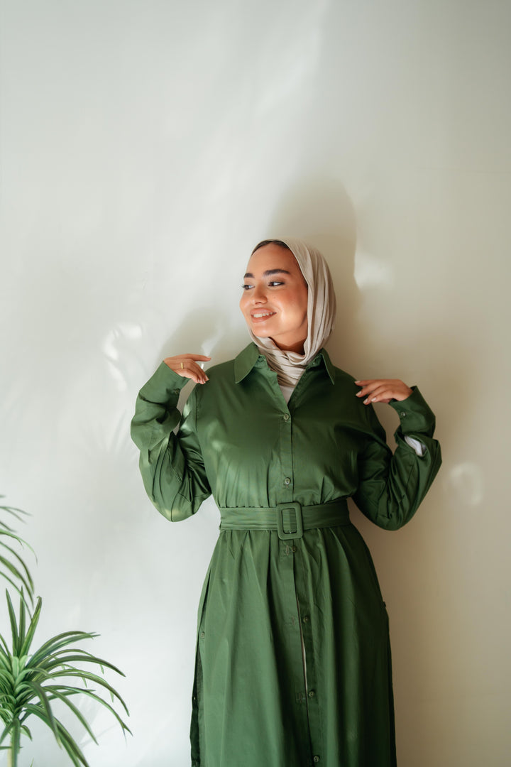 Double Side Buttons Dress