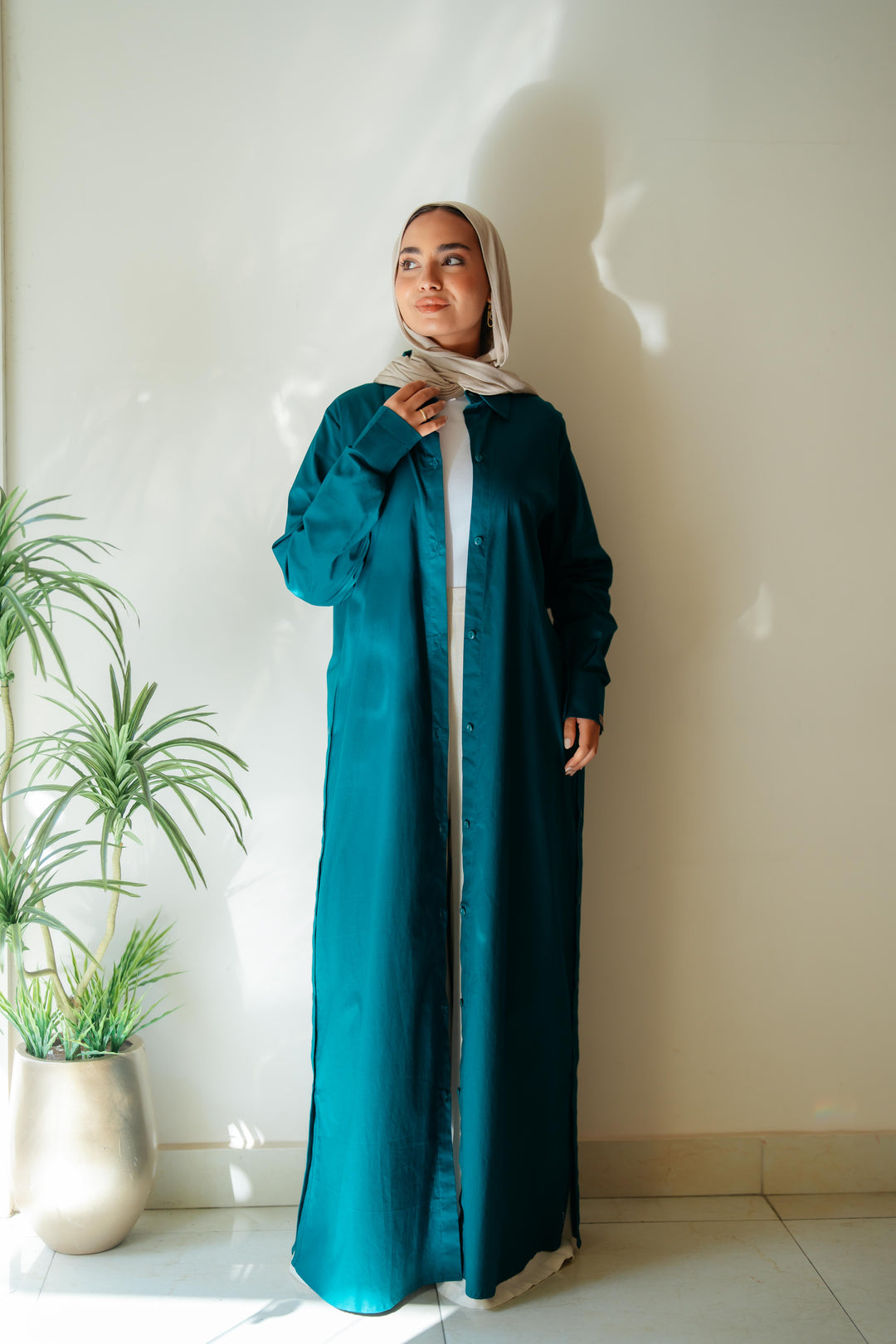 Double Side Buttons Dress