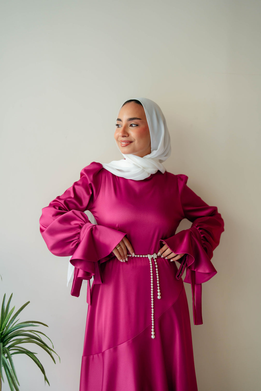 Misk Satin dress
