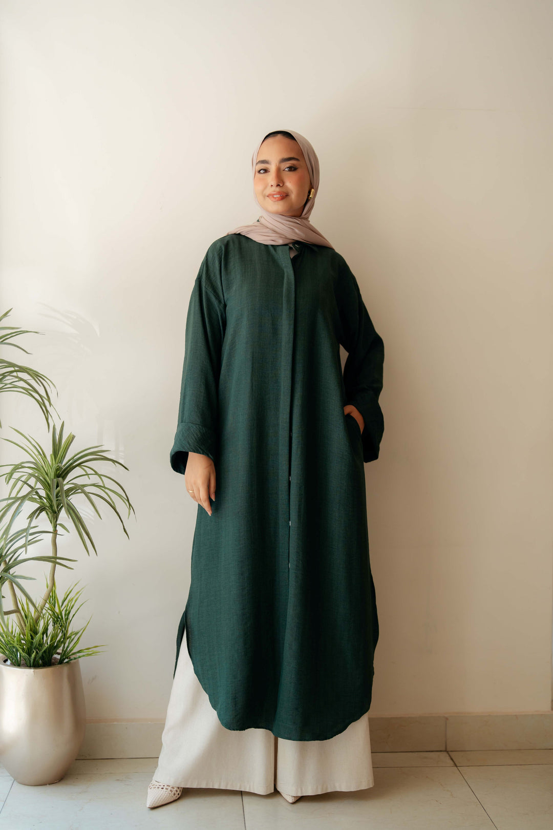 Plain Shirt dress