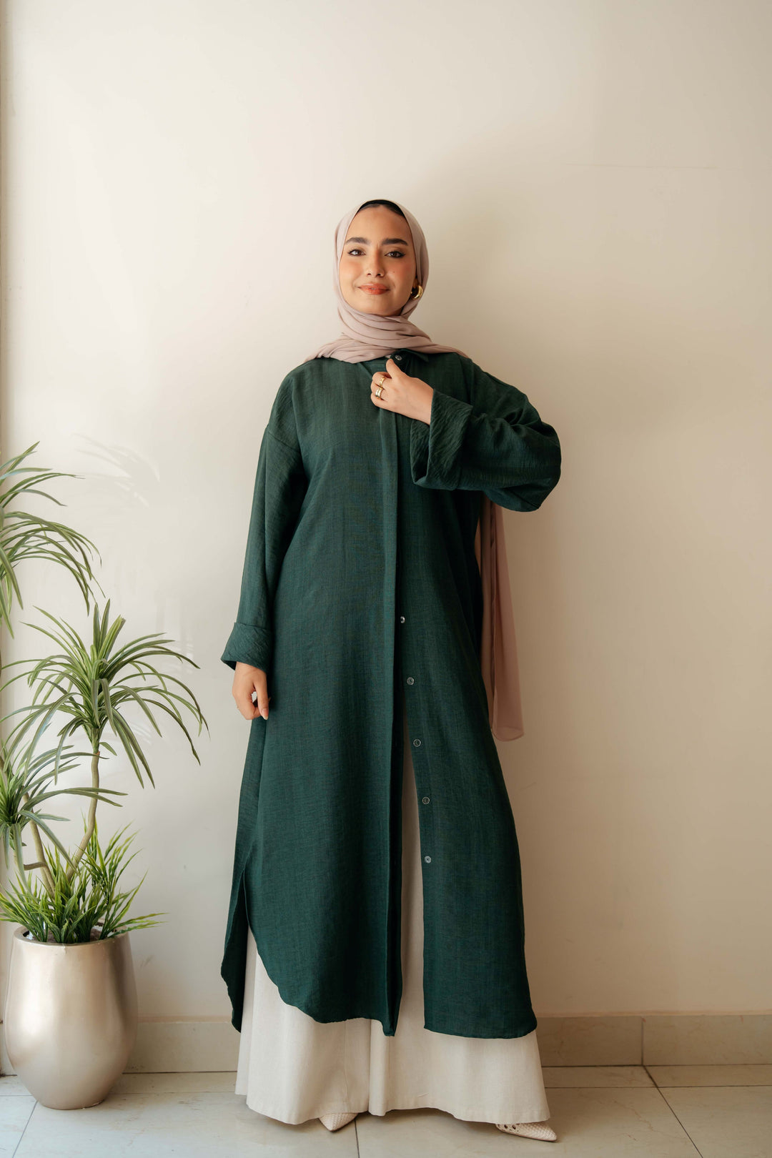 Plain Shirt dress