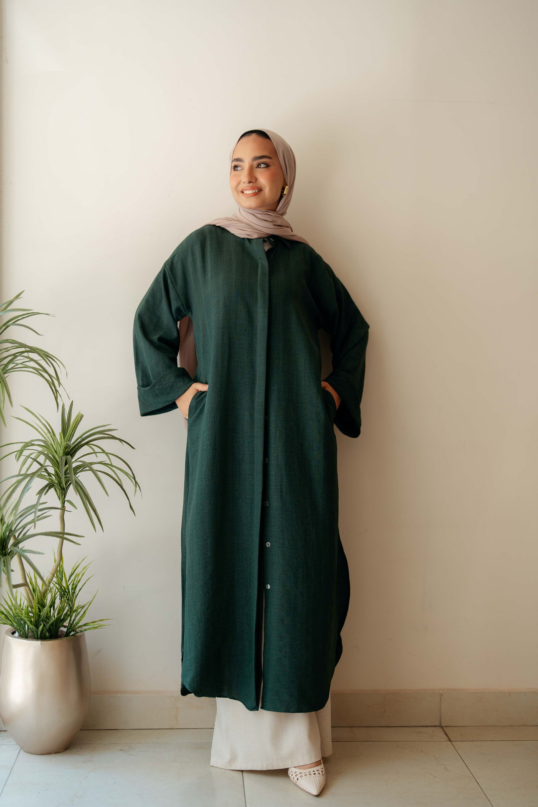 Plain Shirt dress