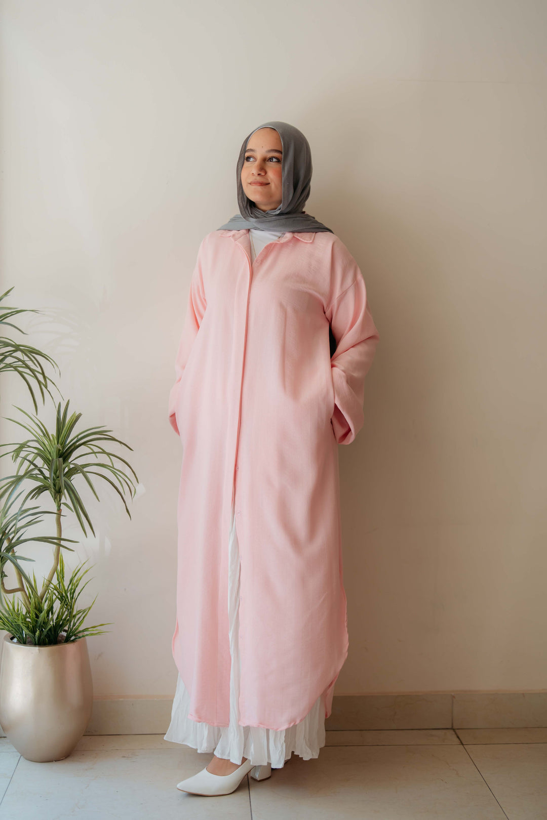 Plain Shirt dress