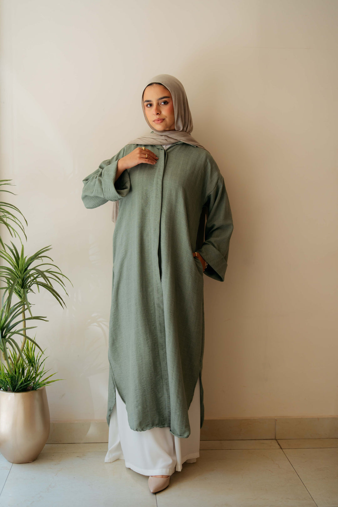 Plain Shirt dress