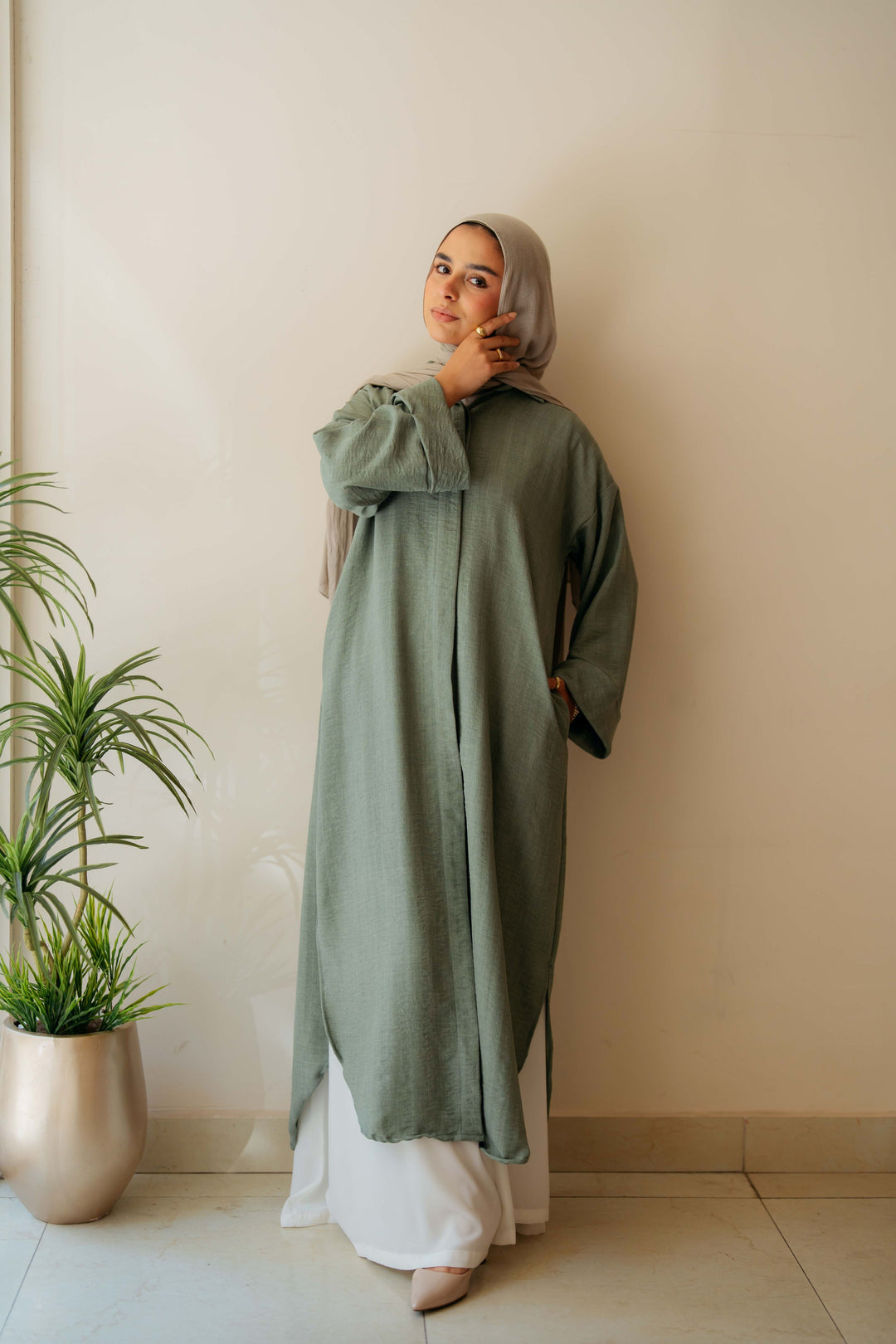 Plain Shirt dress